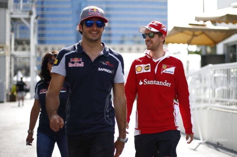 Vettel e Sainz