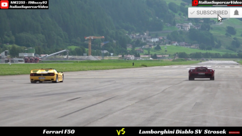 Ferrari F50 vs Bugatti EB 110 vs Lamborghini Diablo SV