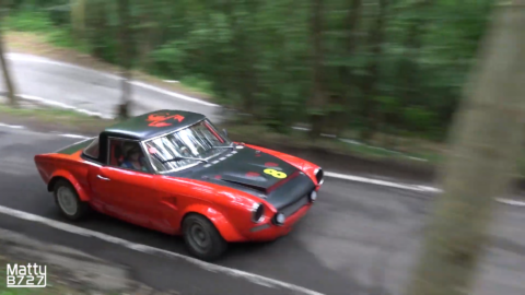 Fiat 124 Abarth 1974 drifting