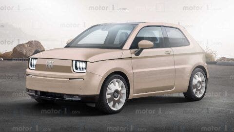 Nuova Fiat 126 elettrica render