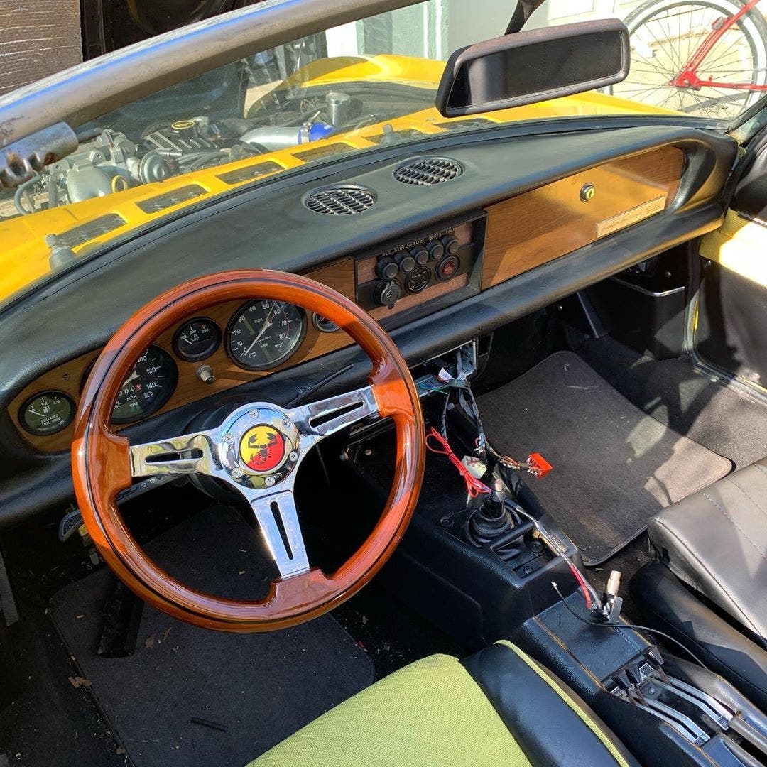 Fiat 124 Sport Spider motore V8 Ferrari