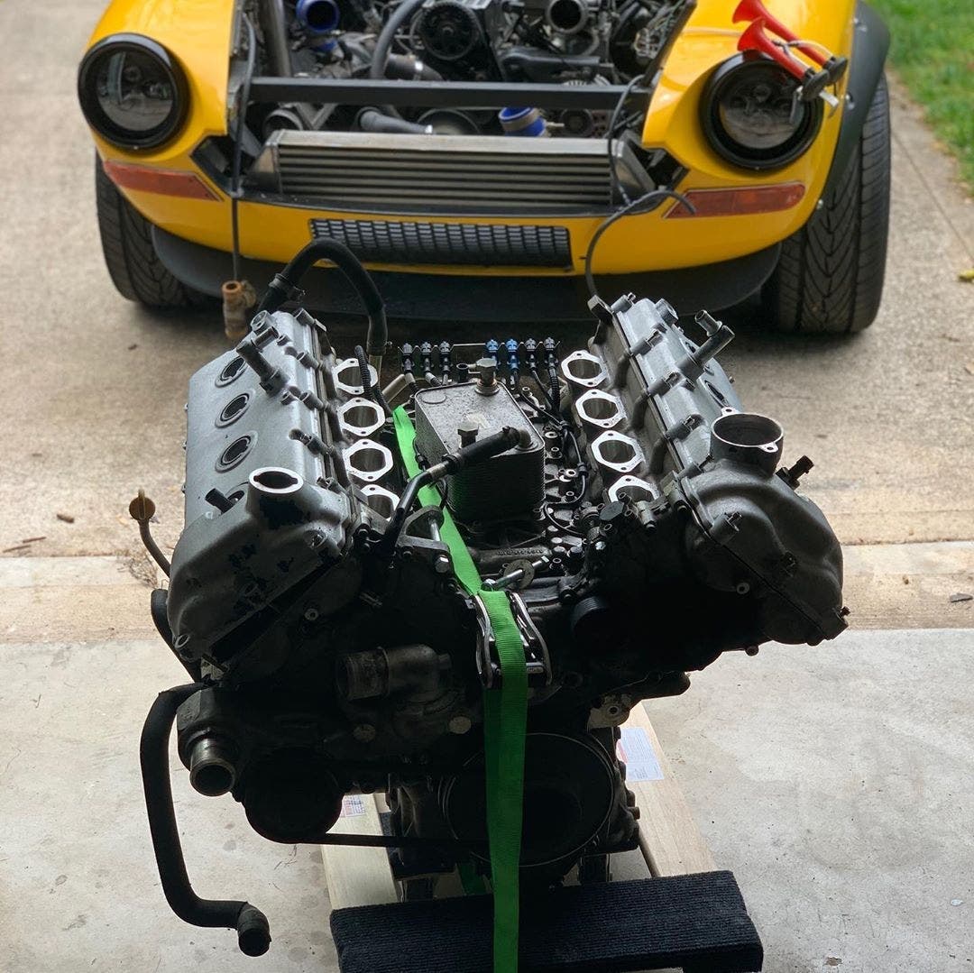 Fiat 124 Sport Spider motore V8 Ferrari