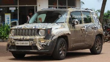 Jeep Renegade foto spia India