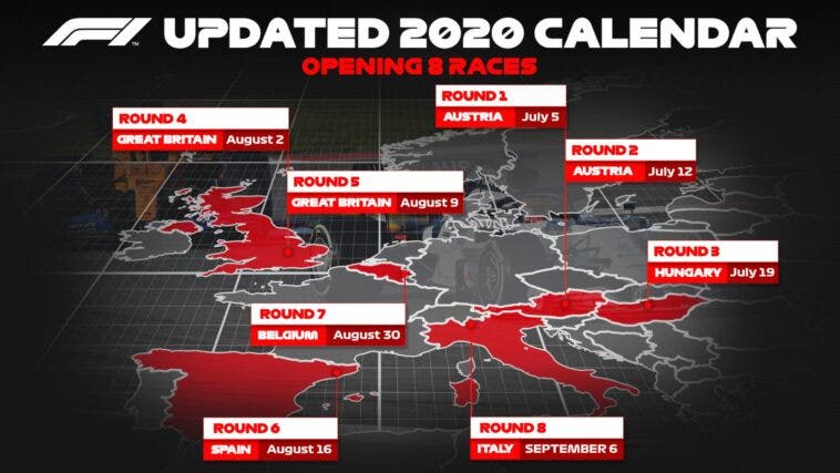 F1 2020 Calendario