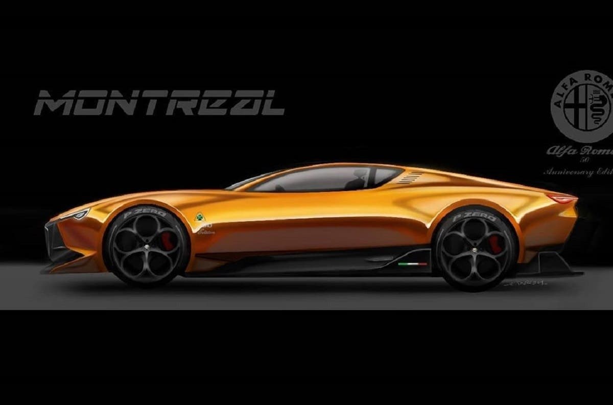 Alfa Romeo Montreal moderna render