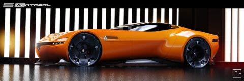 Alfa Romeo Montreal nuova generazione render