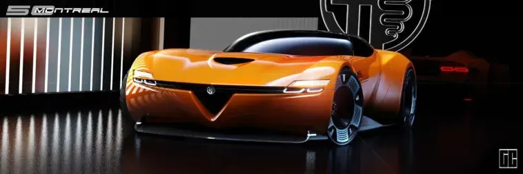 Alfa Romeo Montreal nuova generazione render