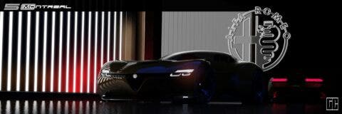 Alfa Romeo Montreal nuova generazione render