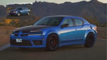 Dodge Avenger Hellcat render