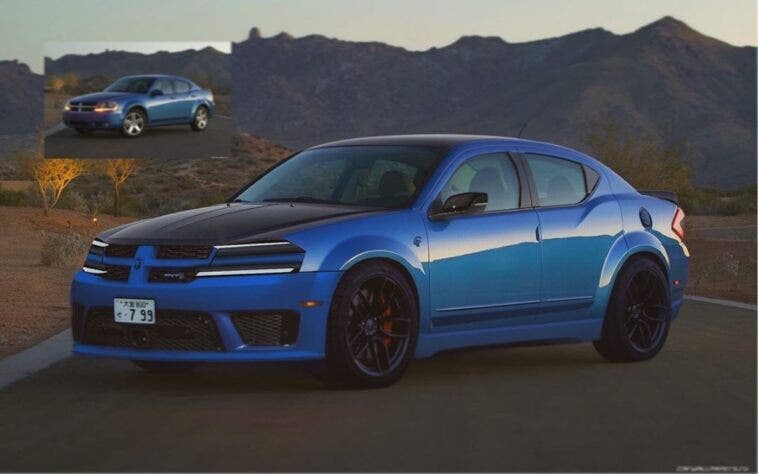 Dodge Avenger Hellcat render