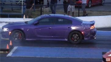Dodge Charger SRT Hellcat drag race Wheels