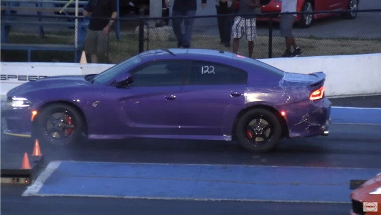 Dodge Charger SRT Hellcat drag race Wheels