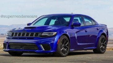 Dodge Charger frontale Grand Cherokee render