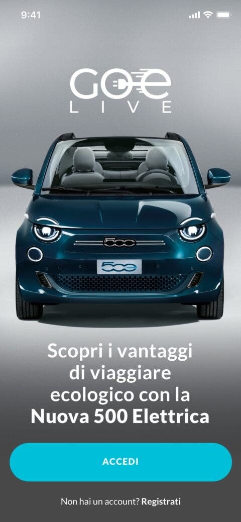 FIAT GOe LIVE app
