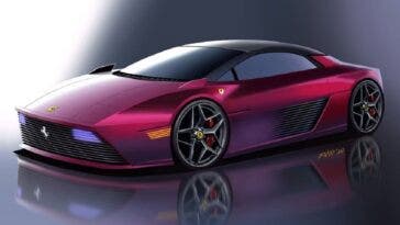 Ferrari 348 Spider moderna render