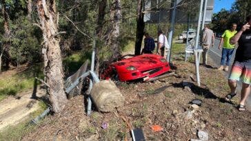 Ferrari F40 crash test drive