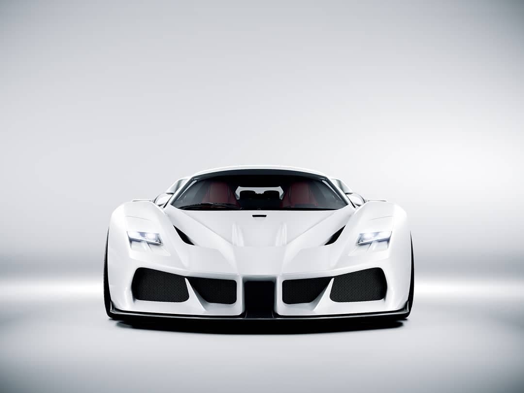 Ferrari F40 moderna render