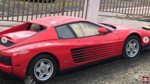 Ferrari Testarossa abbandonata Puerto Rico