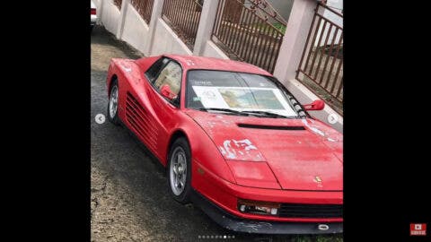 Ferrari Testarossa abbandonata Puerto Rico