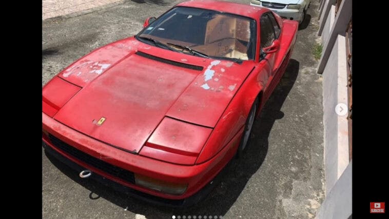 Ferrari Testarossa abbandonata Puerto Rico