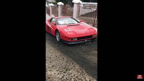 Ferrari Testarossa abbandonata Puerto Rico