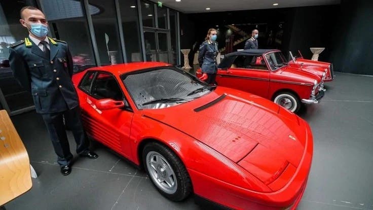 Ferrari auto sequestrate MAUTO
