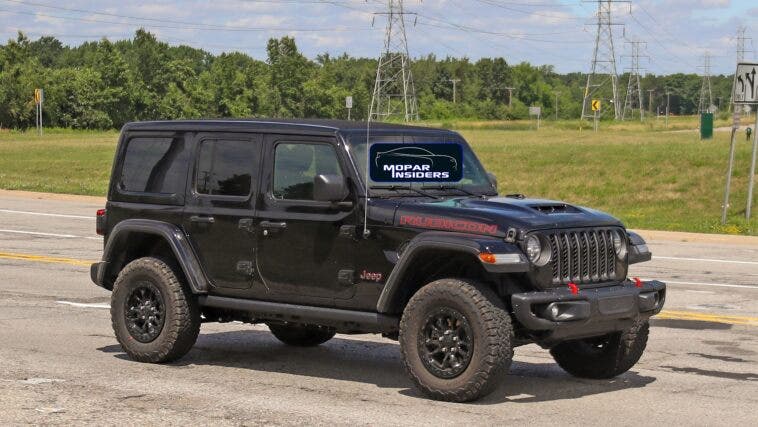 Jeep Wrangler Rubicon 392produzione foto spia