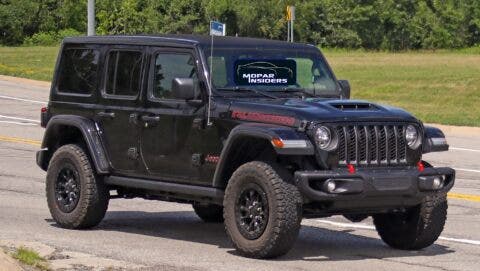 Jeep Wrangler Rubicon 392 secondo prototipo foto spia