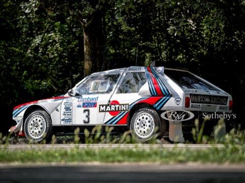 Lancia Delta S4 Rally livrea Martini asta