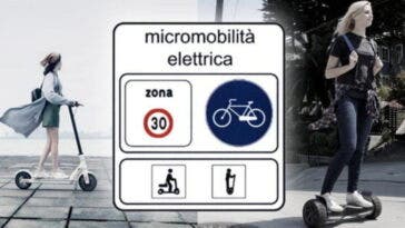 cartello micromobilità