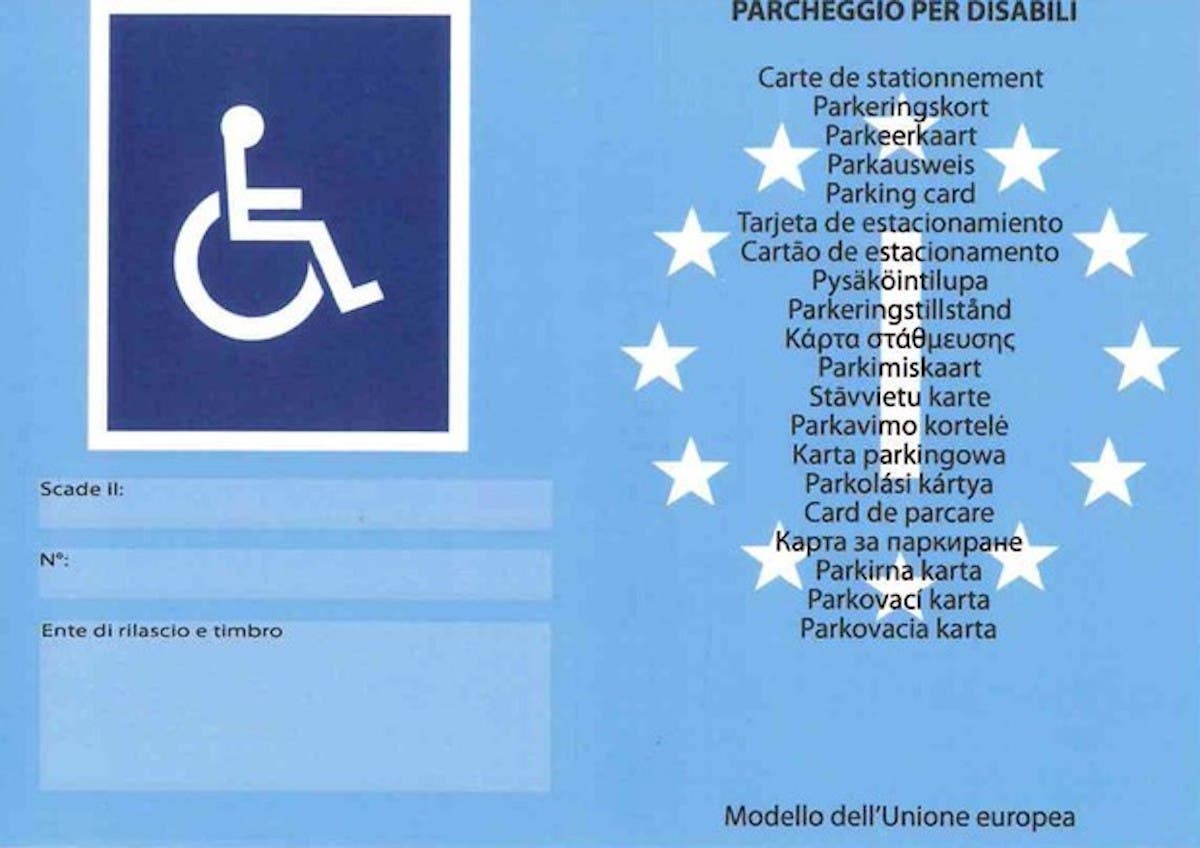 Handicap Segnaposto per auto, copertura protettiva trasparente per