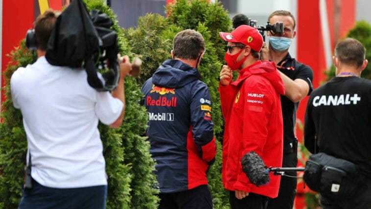 Sebastian Vettel e Chris Horner