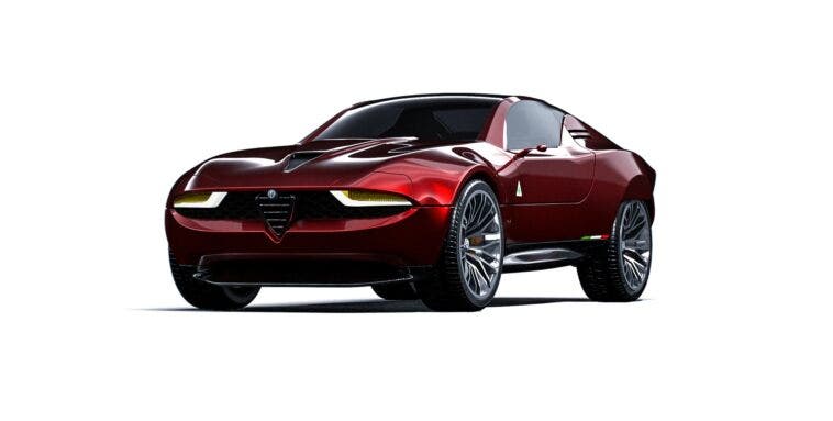 Alfa Romeo Montreal muscle car render