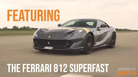 Ferrari 812 Superfast 488 Pista McLaren 720S Huracan drag race