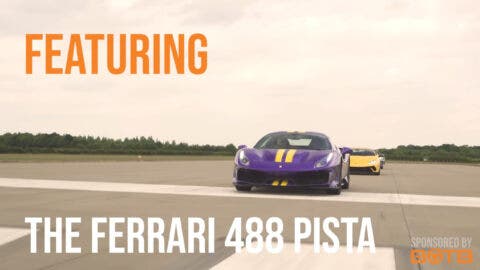 Ferrari 812 Superfast 488 Pista McLaren 720S Huracan drag race