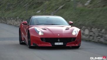 Ferrari F12tdf drag race