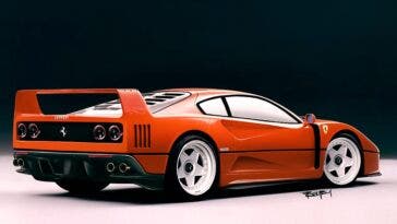 Ferrari F40 moderna