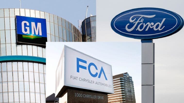 Fiat Chrysler, Ford e GM