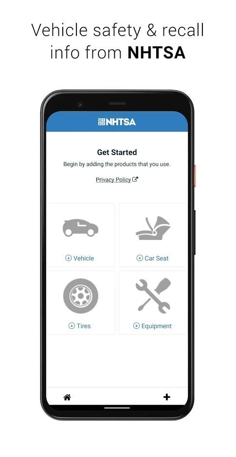 NHTSA SaferCar app