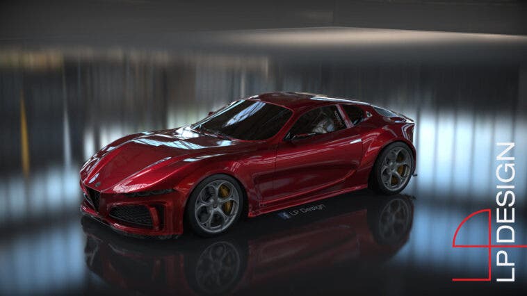 Alfa Romeo 6C Concept LP Design render