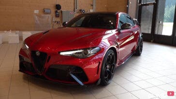 Alfa Romeo Giulia GTAm test accelerazione