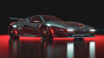 Ferrari 288 GTO moderna render
