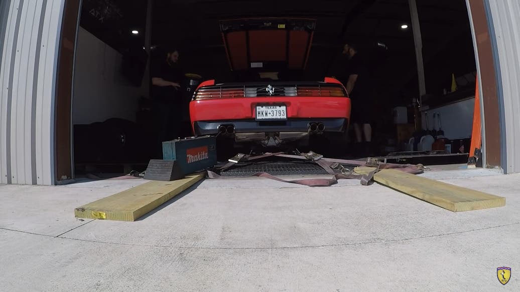 Ferrari 348 test banco di prova