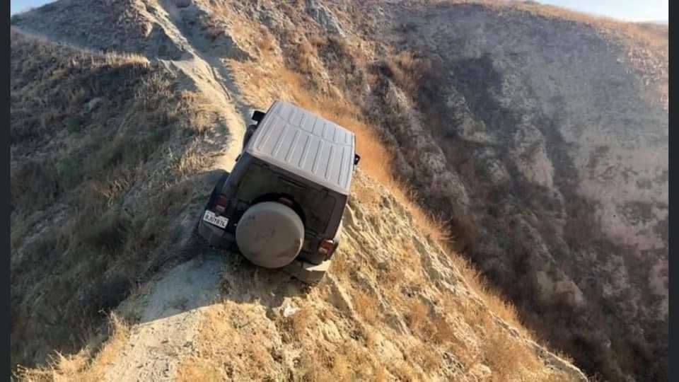 Jeep Wrangler bloccata