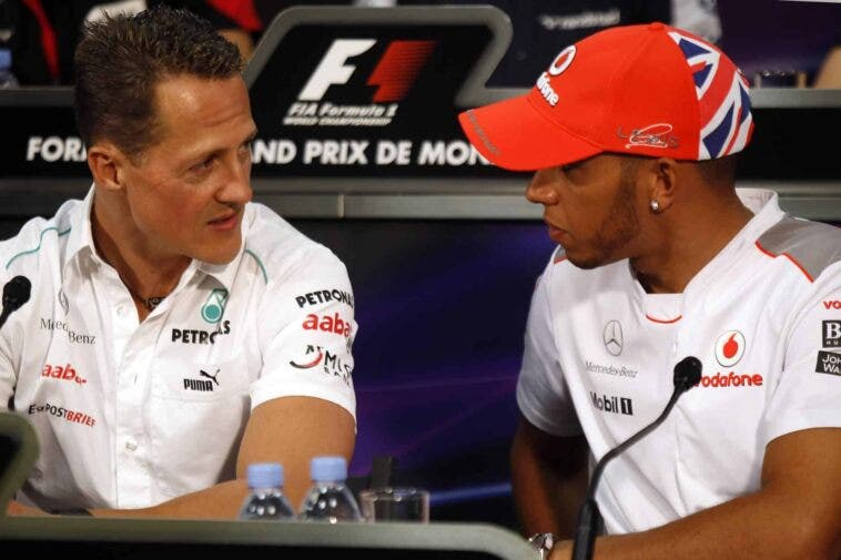 Schumacher e Hamilton