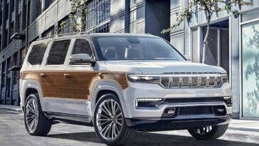 Nuovo Jeep Grand Wagoneer legno render