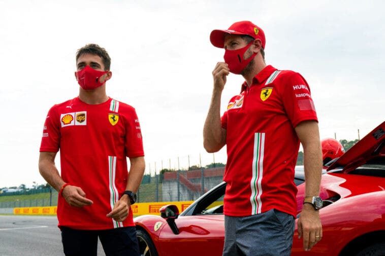 Leclerc e Vettel