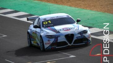 Alfa Romeo Giulia BTCC Martini Racing render