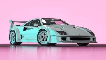 Ferrari F40 Lamborghini Countach render