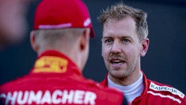 Sebastian Vettel e Mick Schumacher